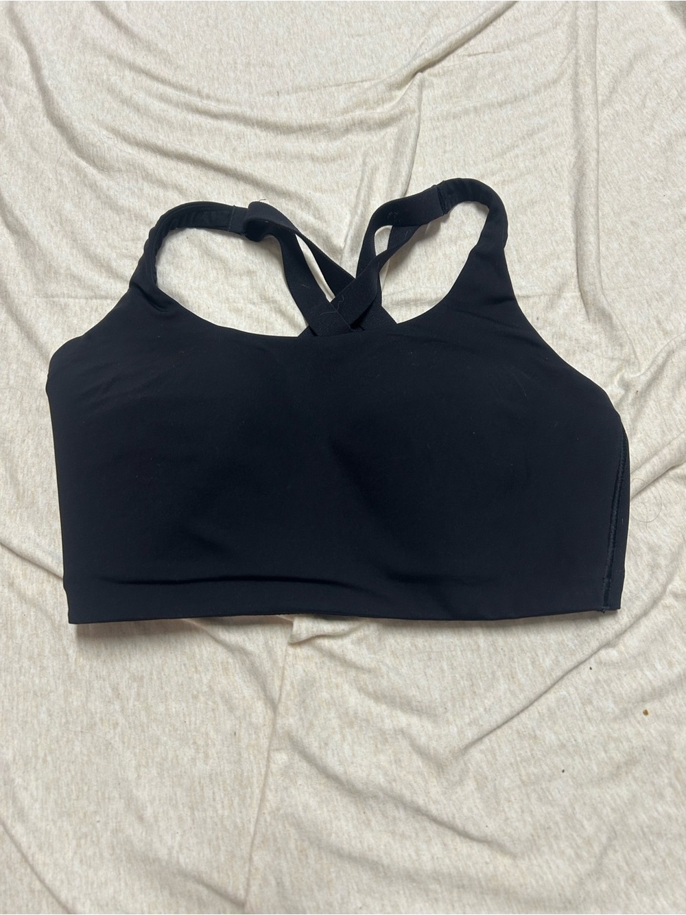 Lululemon Energy Sports Bra High Support Black Strappy Adjustable